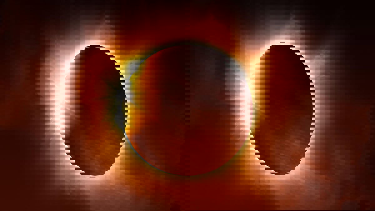 مشهد لا يمكن توقعه.. شاهد كسوف الشمس من الفضاء (فيديو)