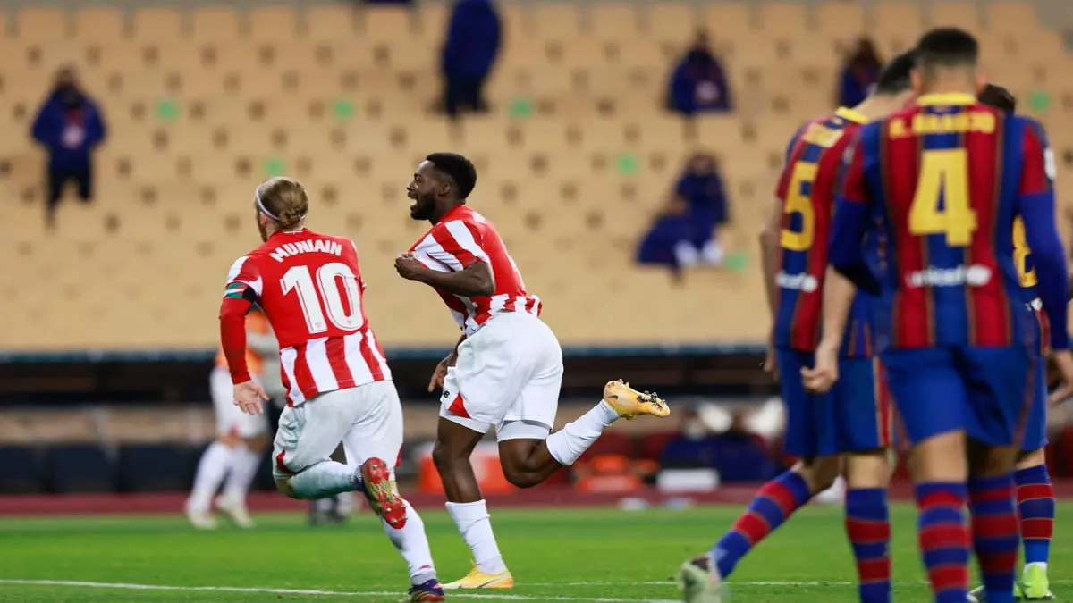 أتليتك بيلباو يتوج بكأس السوبر الإسباني بفوز درامي على برشلونة (فيديو)