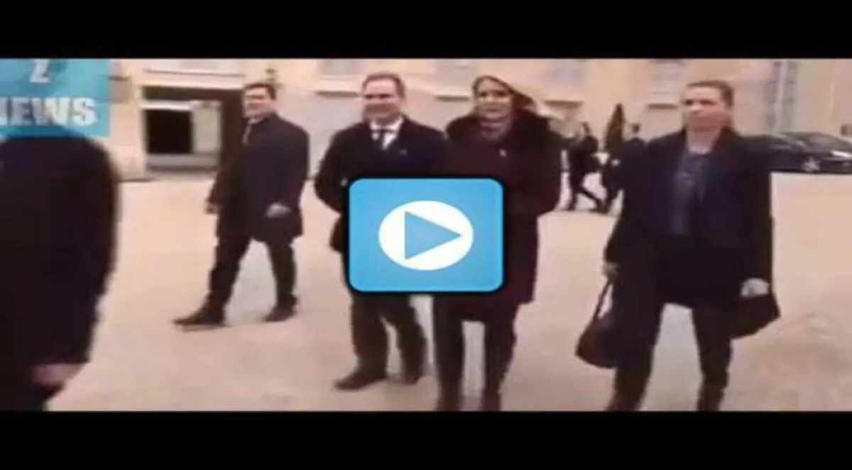 شاهد.. تعثر رئيسة الحكومة الدنماركية بمسيرة باريس