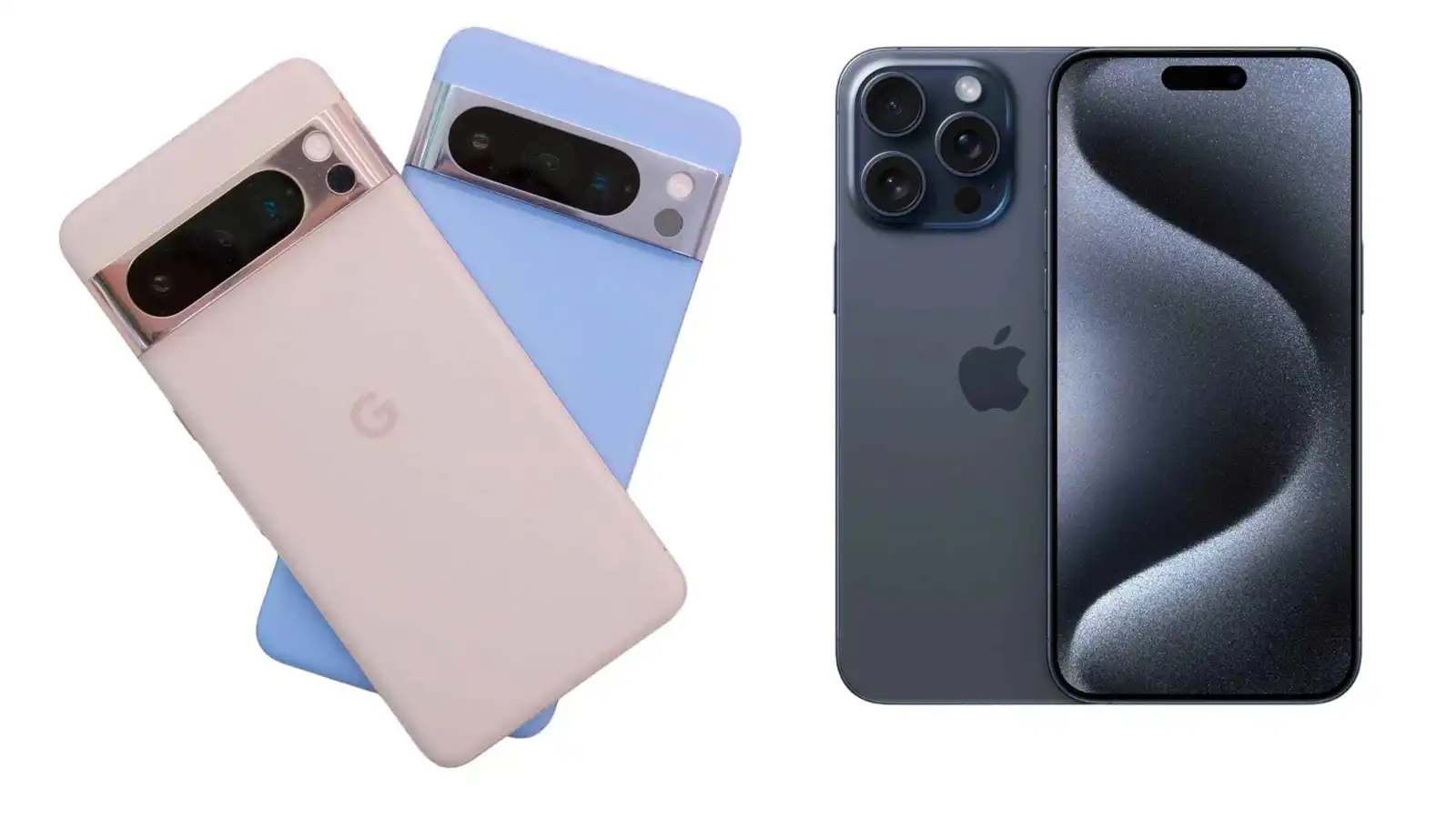 هاتف آيفون وغوغل بيكسل