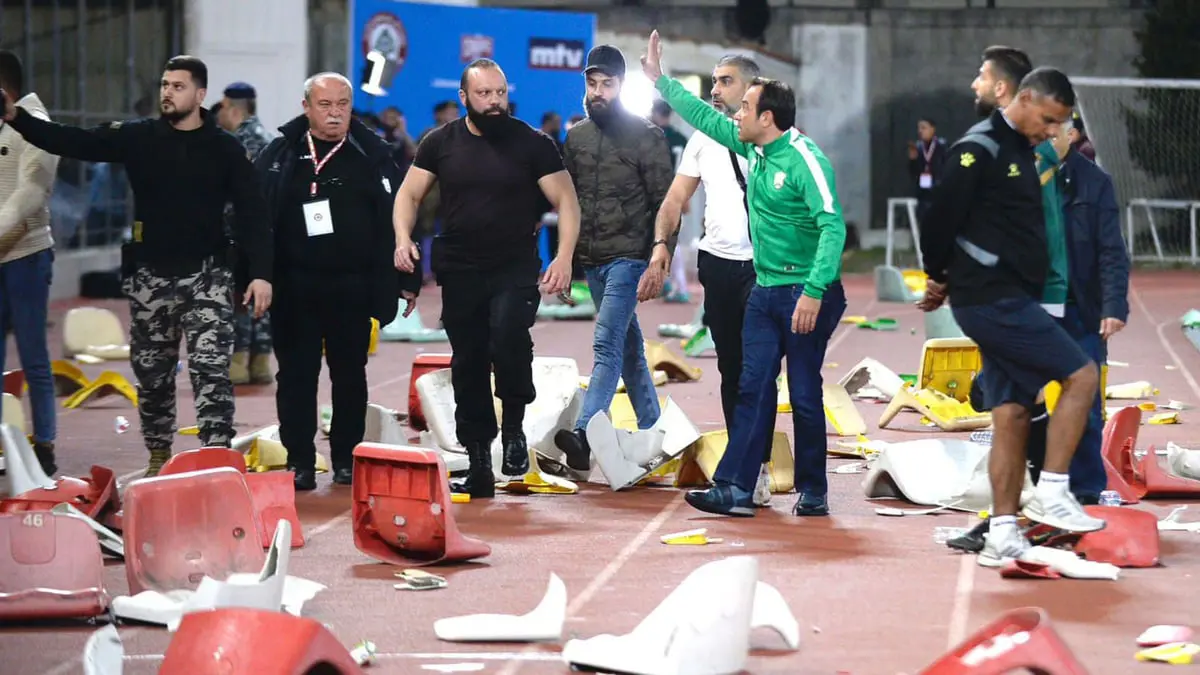 بعد أحداث الشغب.. الاتحاد اللبناني لكرة القدم يعتمد فوز العهد بلقب الدوري
