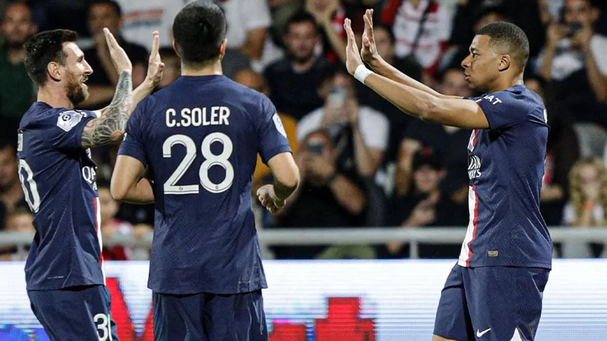 ترتيب الدوري الفرنسي: مبابي يسجل هدفين ليقود باريس سان جيرمان للفوز على أجاكسيو