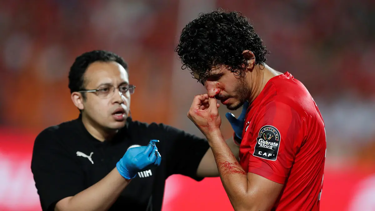 أمم أفريقيا 2019.. أحمد حجازي يستكمل مباريات منتخب مصر بقناع أنف