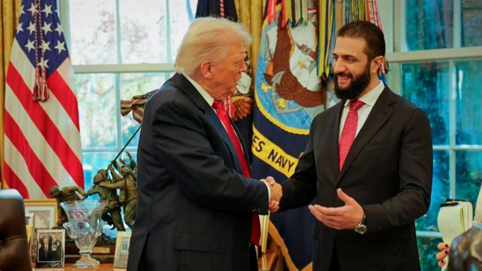 الرئاسة السورية تكشف عن أولى مخرجات لقاء الشرع وترامب