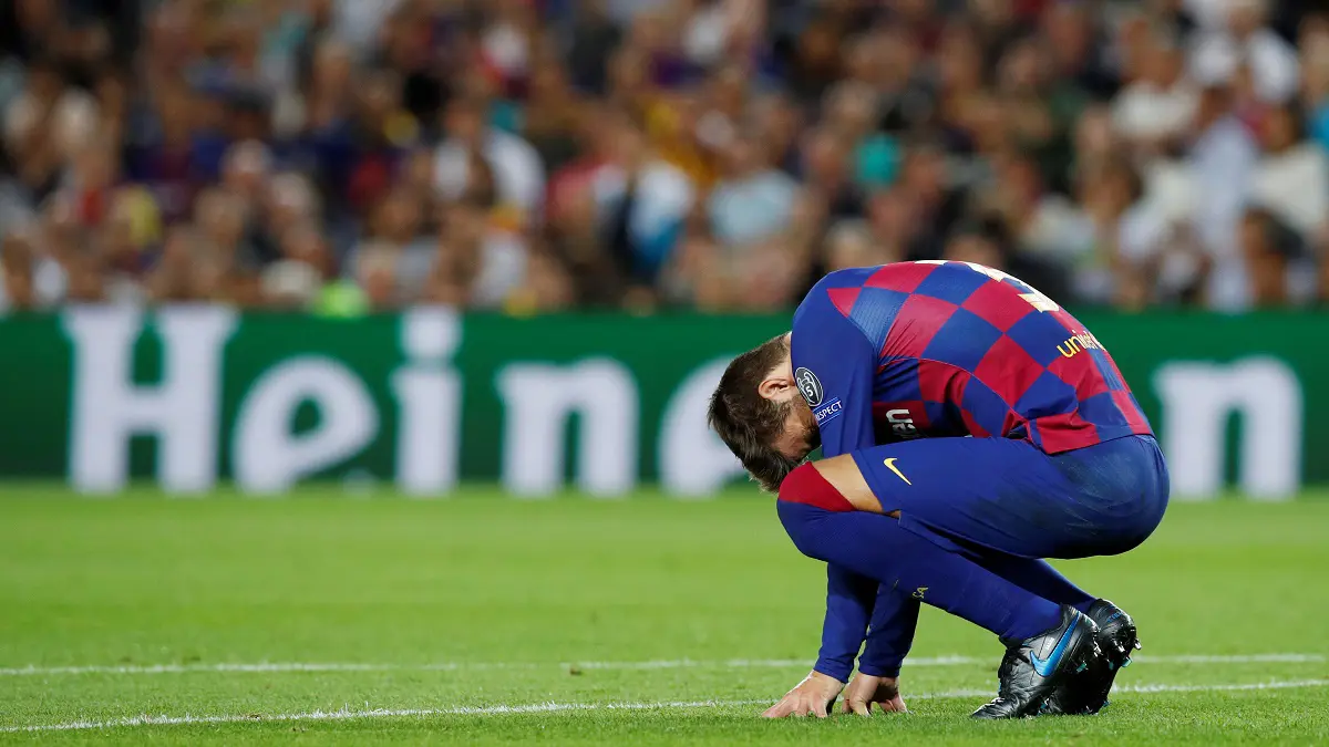 تقرير: جيرارد بيكيه مهدد بالإيقاف في مباراة الكلاسيكو بين ريال مدريد وبرشلونة