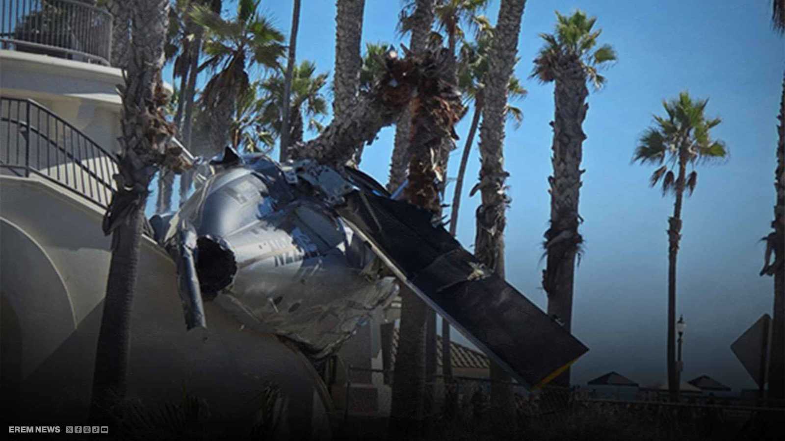 فيديو يحبس الأنفاس.. مروحية تهوي أمام حشود على شاطئ كاليفورنيا