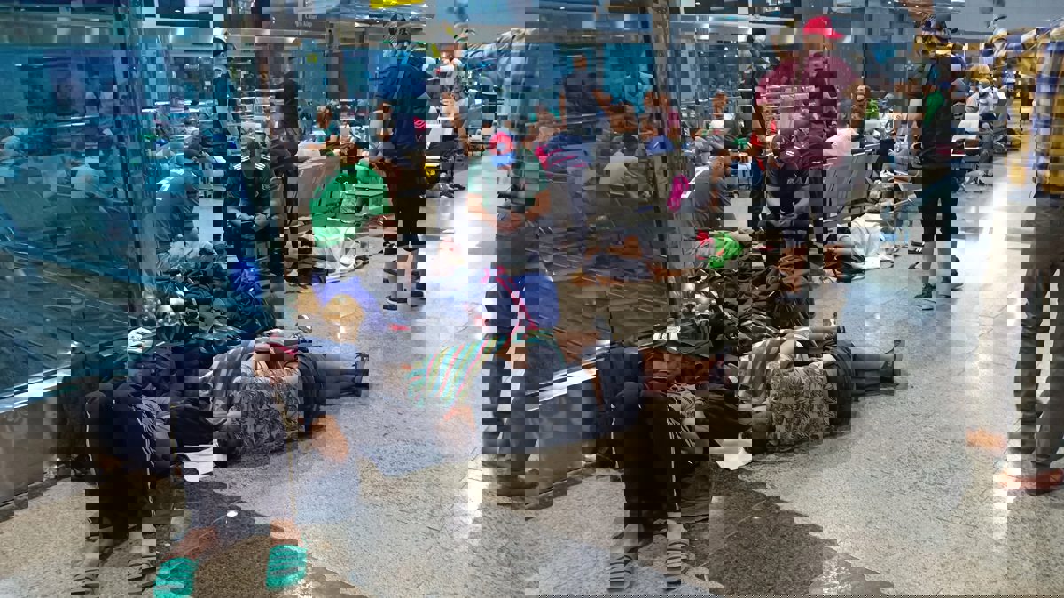 جمهور الجزائر يثير الفوضى في مطار القاهرة ويشتبك مع الأمن المصري (فيديو)