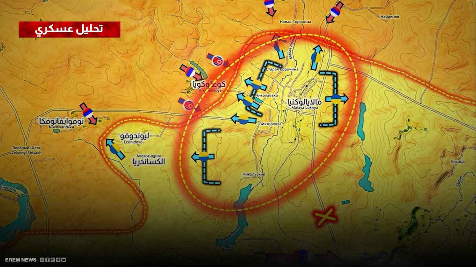 جبهة مالايالوكنيا الأوكرانية "تشتعل"