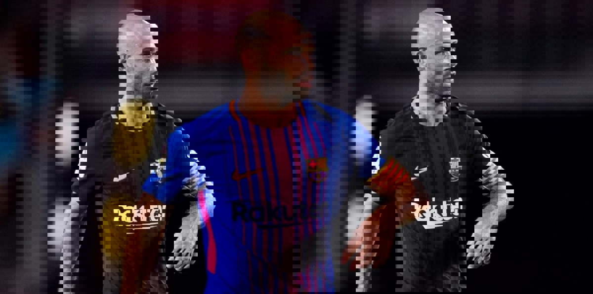 نادي برشلونة يودع خافيير ماسكيرانو بعد الرحيل للصين (فيديو)