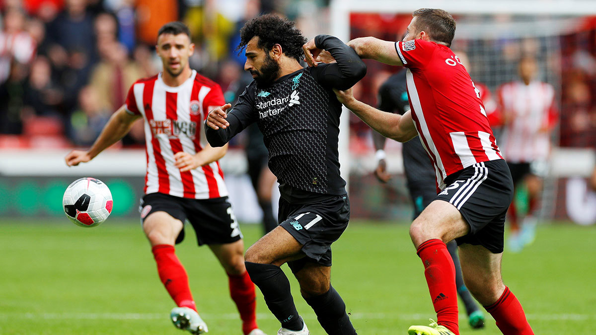 مباراة ليفربول وشيفيلد يونايتد.. محمد صلاح يضيع هدفًا مؤكدًا بغرابة شديدة (فيديو)