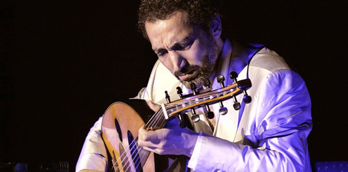 نصير شمة وأدونيس في أمسية شعرية بأبوظبي