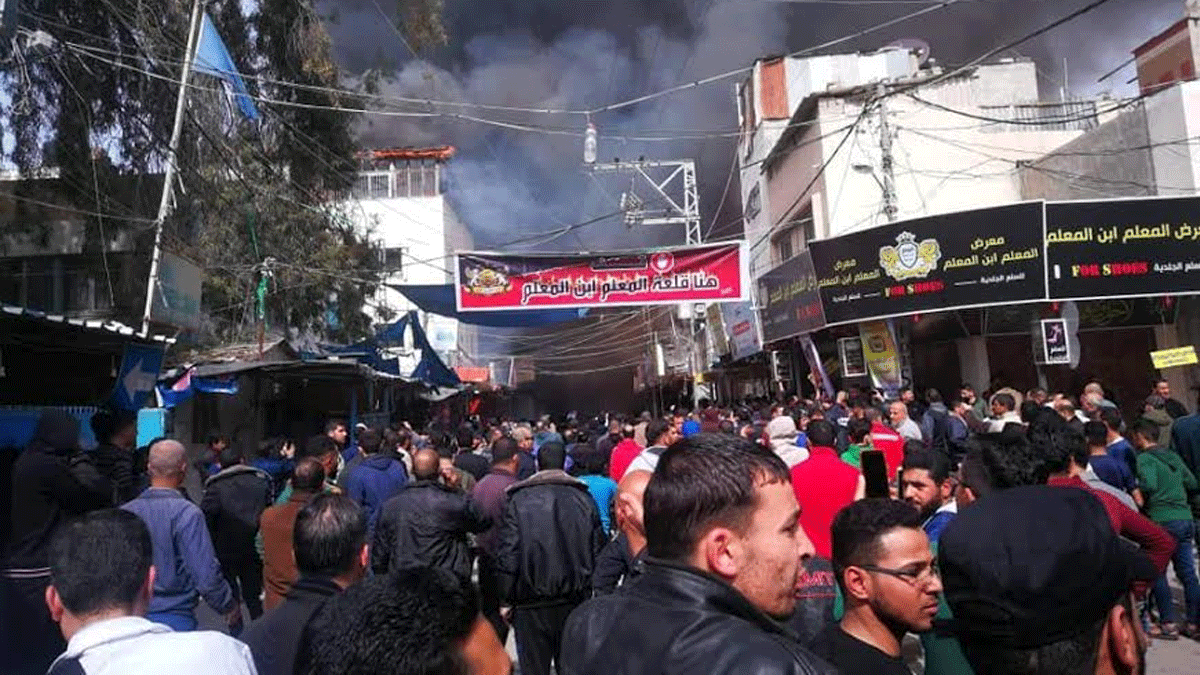 9 قتلى وعشرات الإصابات جراء حريق ضخم وسط قطاع غزة (صور وفيديو)