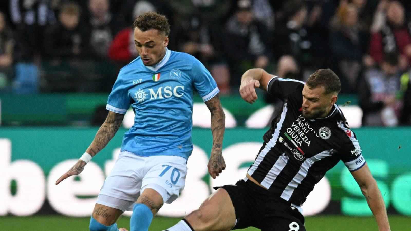 نابولي يسقط في فخ الهزيمة أمام أودينيزي بالدوري الإيطالي (فيديو)