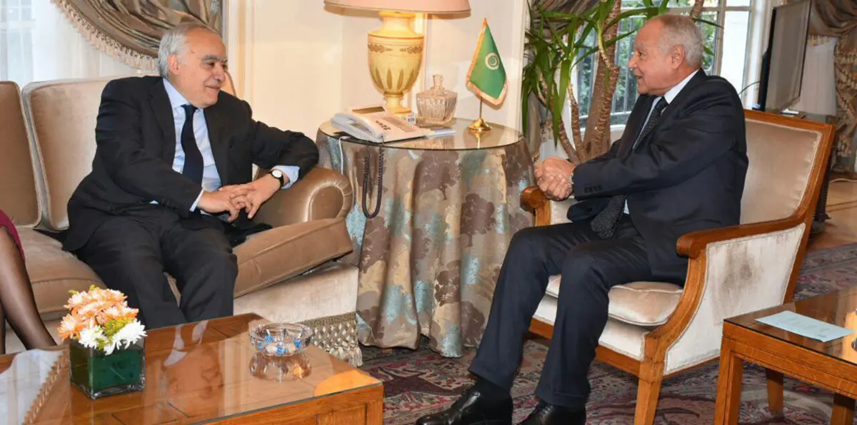 أبو الغيط وسلامة يبحثان سبل استكمال العملية السياسية في ليبيا