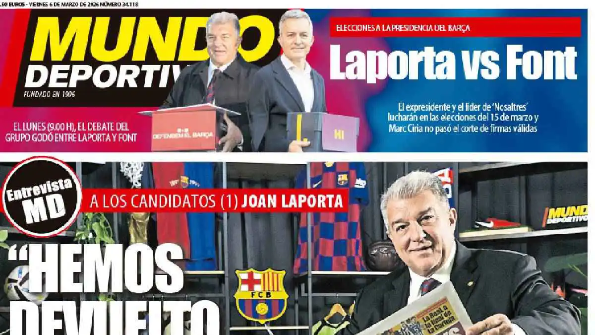 عناوين الصحف الرياضية العالمية: انتخابات برشلونة.. وميسي في البيت الأبيض