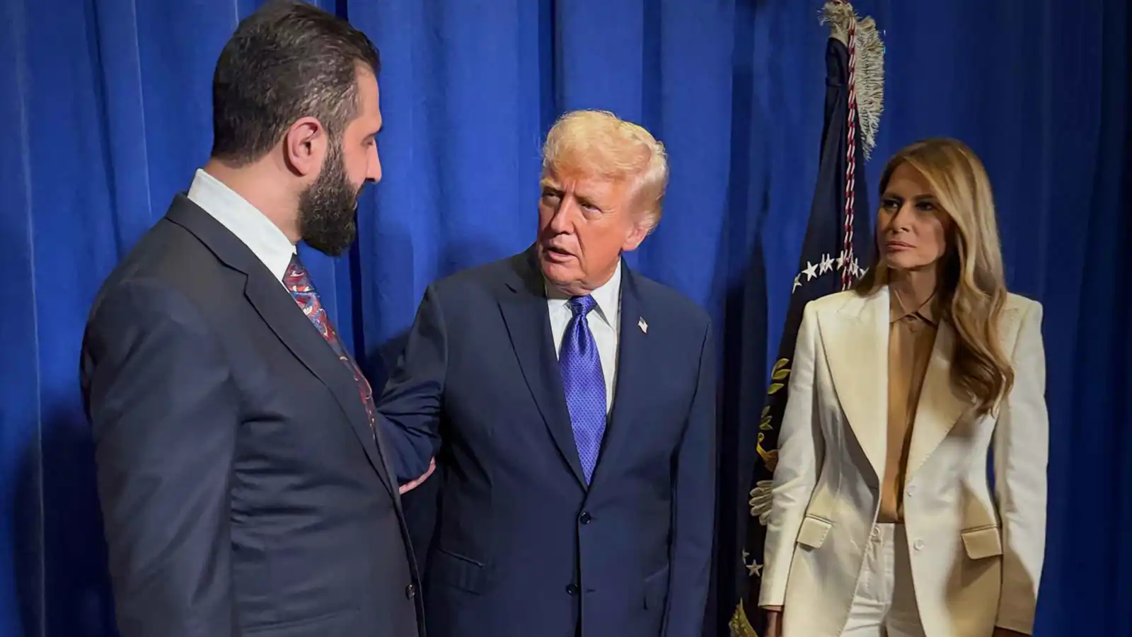 بحضور ميلانيا.. الشرع يلتقي ترامب في نيويورك (صور)