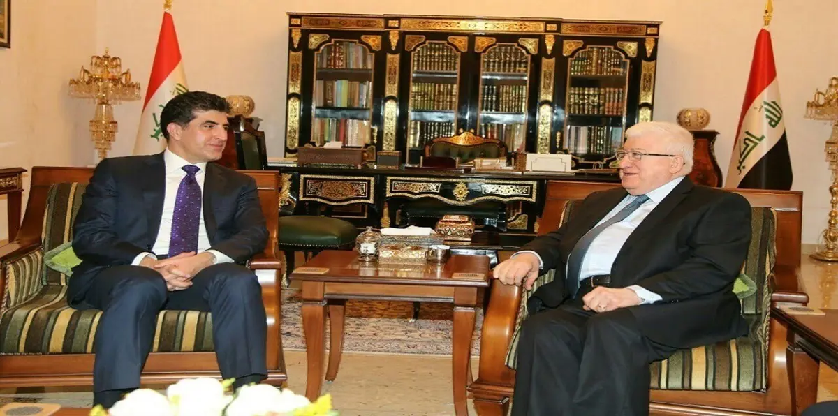 لطي صفحة الاستفتاء.. الرئيس العراقي يجري مباحثات في كردستان