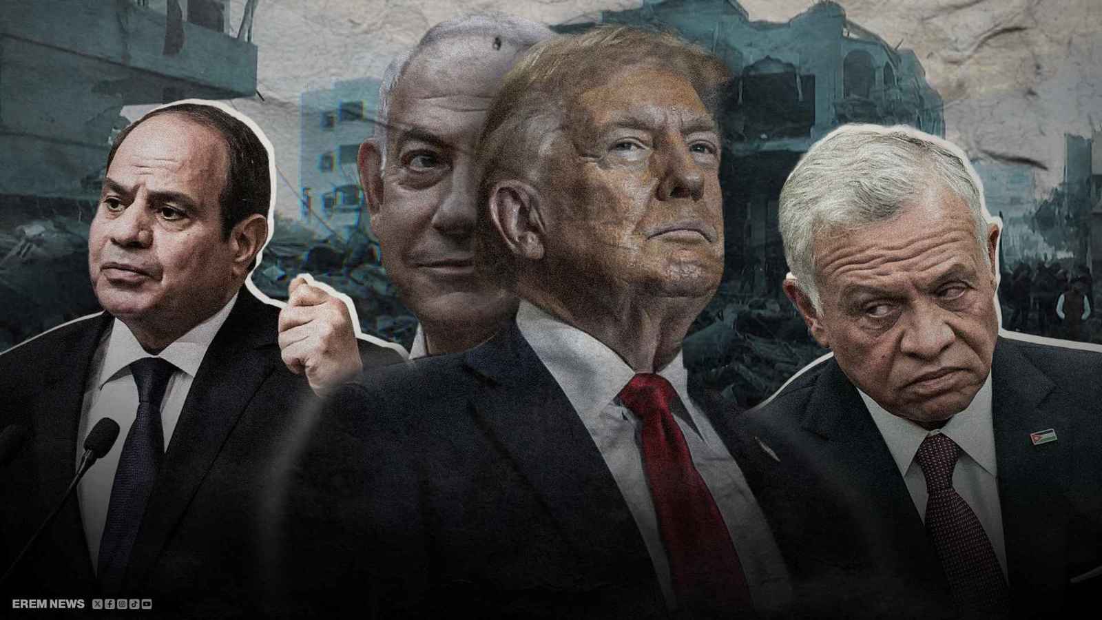 رفض عربي لتهجير سكان غزة