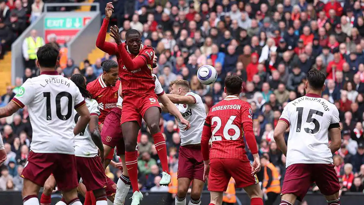 تغطية مباشرة لمباراة ليفربول ضد وست هام في الدوري الإنجليزي