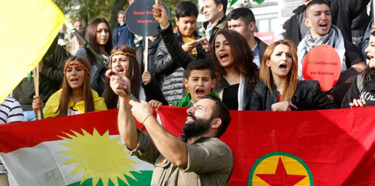 آلاف الأكراد يتظاهرون في ألمانيا وبلجيكا تنديدا بالغارات التركية
