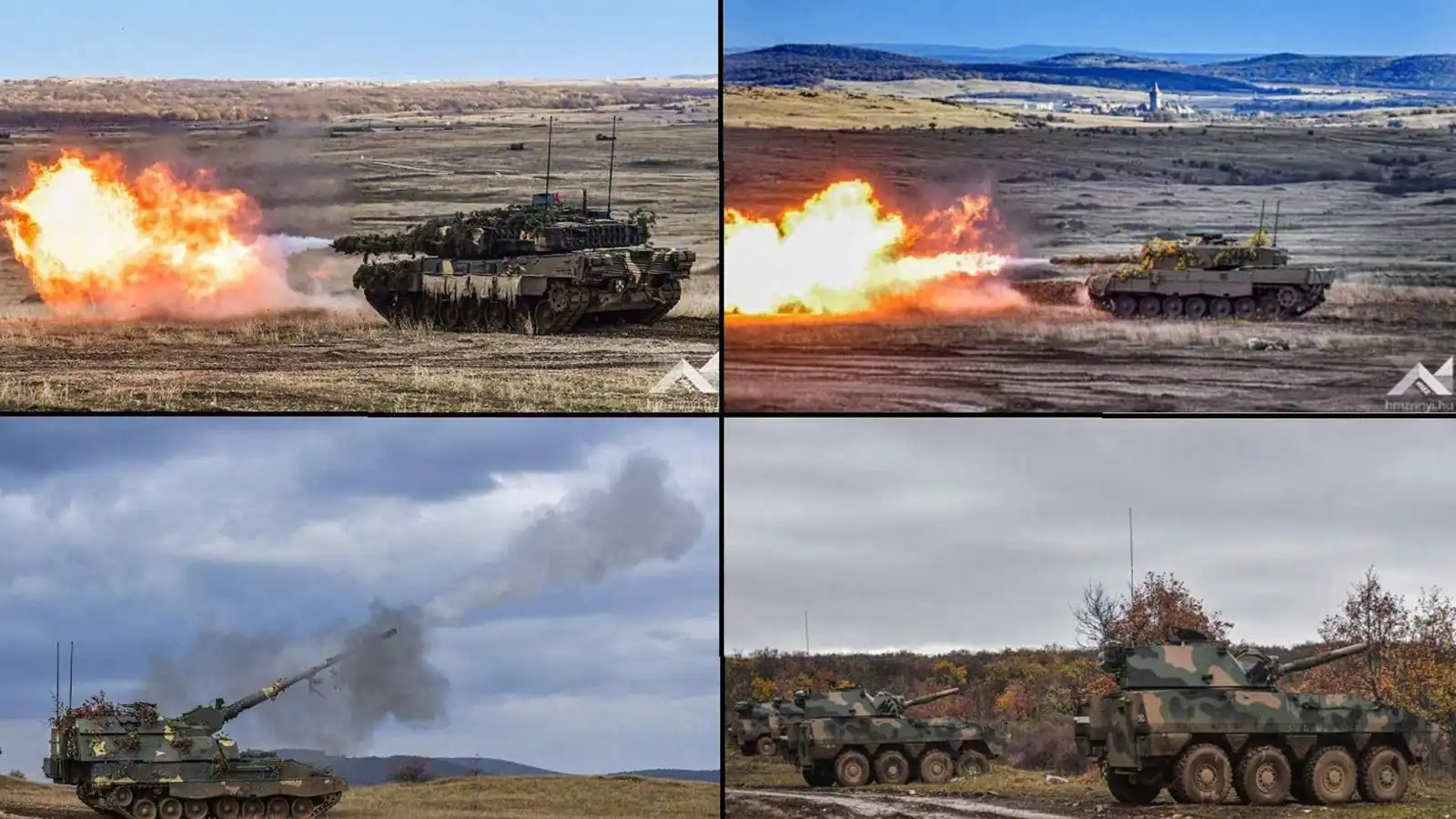 مركبات عسكرية ضمن تمرين "Breakthrough 2025" بالمجر.