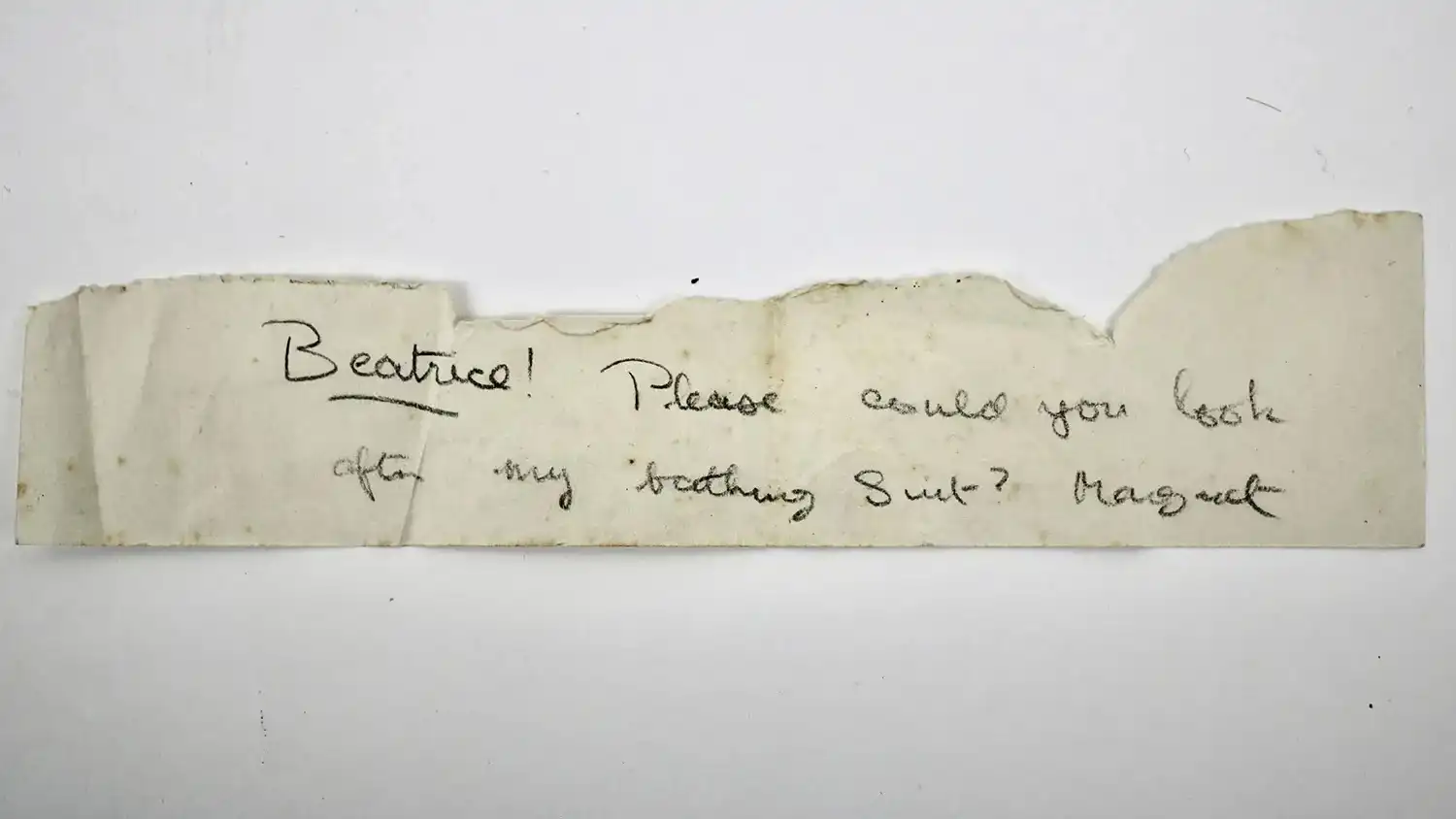 رسالة الأميرة مارغريت إلى بياتريس