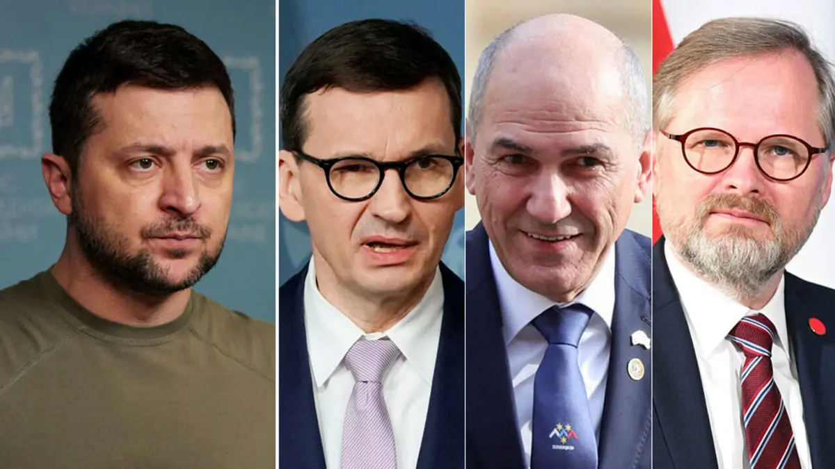 رؤساء وزراء بولندا وتشيكيا وسلوفينيا يصلون كييف