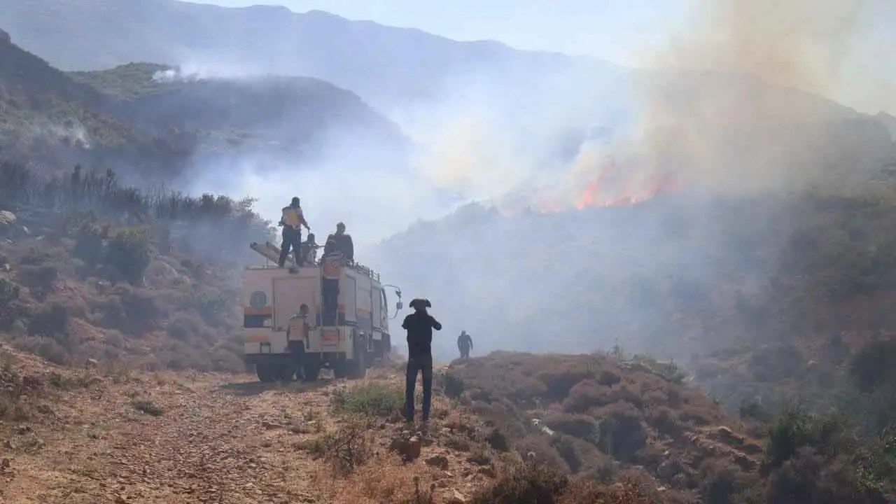 حريق جديد في ريف حماة وسط سوريا (فيديو)