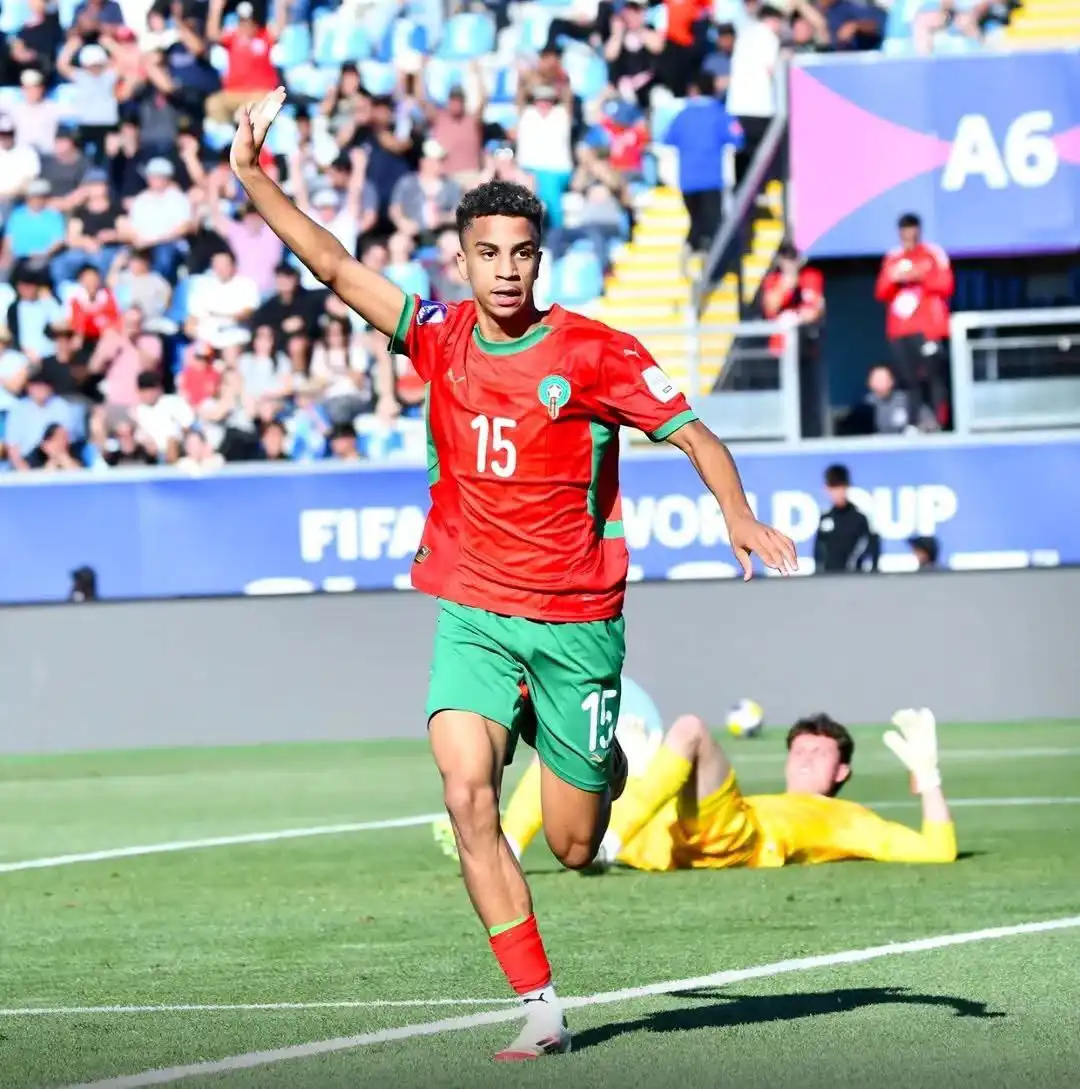 فؤاد الزهواني لاعب منتخب المغرب للشباب