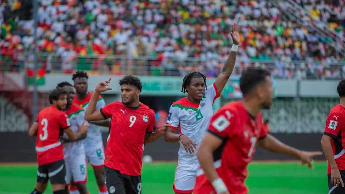 المنتخب المصري يتلقى ضربة مبكرة في لقاء بوركينا فاسو