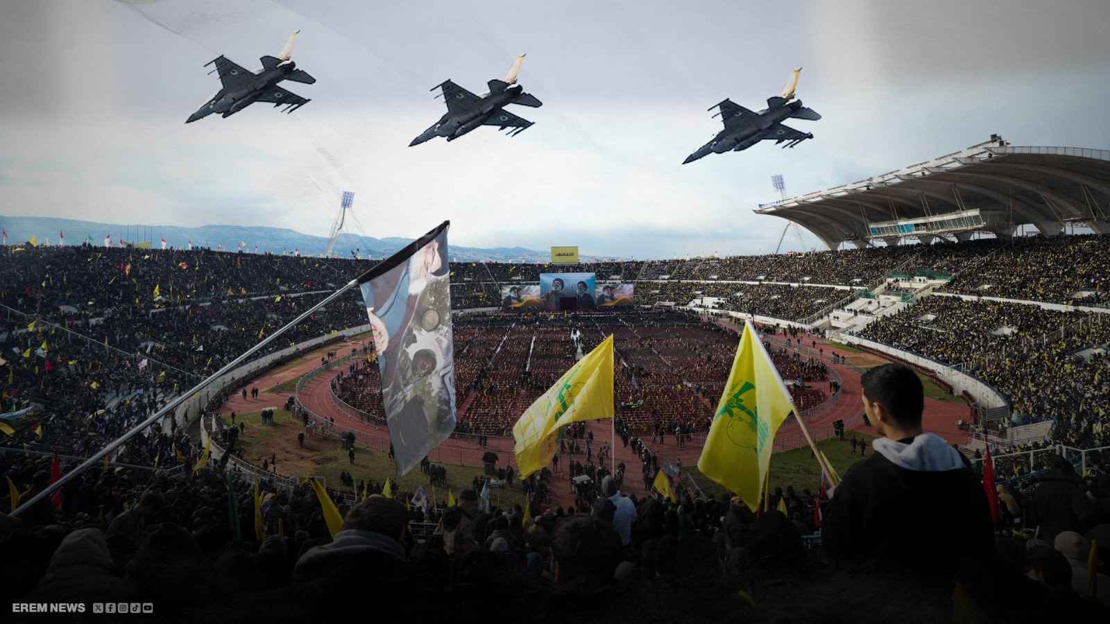 "وداع أم كمين".. جنازة نصر الله تحت أعين الطائرات الإسرائيلية