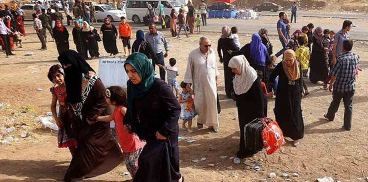 نزوح عشرات الأسر العربية إلى كركوك هربا من داعش