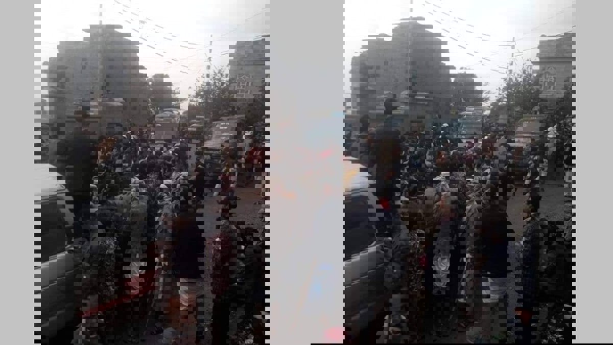 تظاهرة شعبية مناهضة للحوثيين في إب