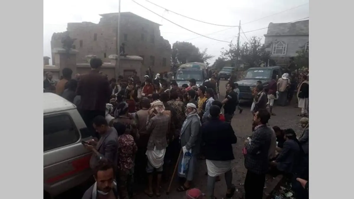 تظاهرة شعبية مناهضة للحوثيين في إب