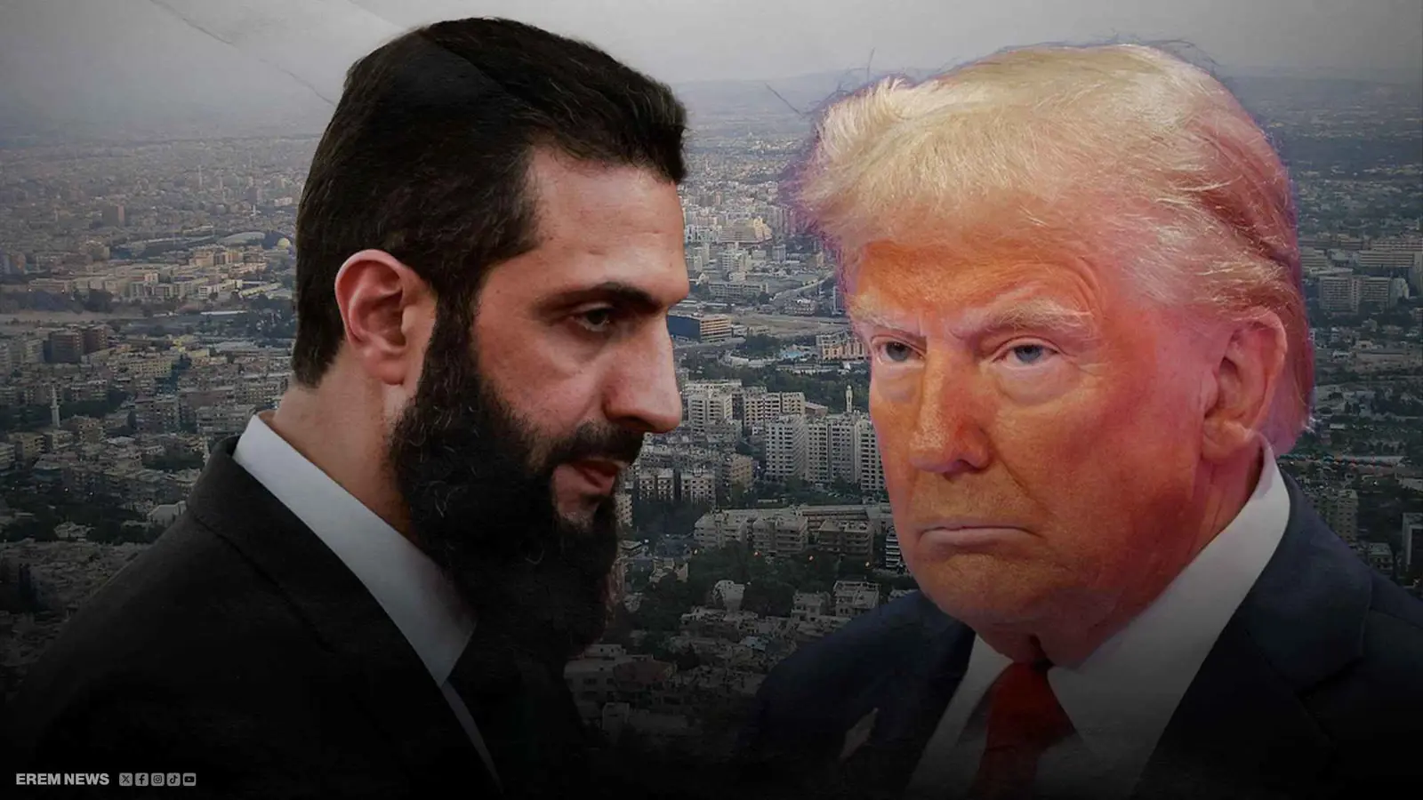 أحمد الشرع و دونالد ترامب