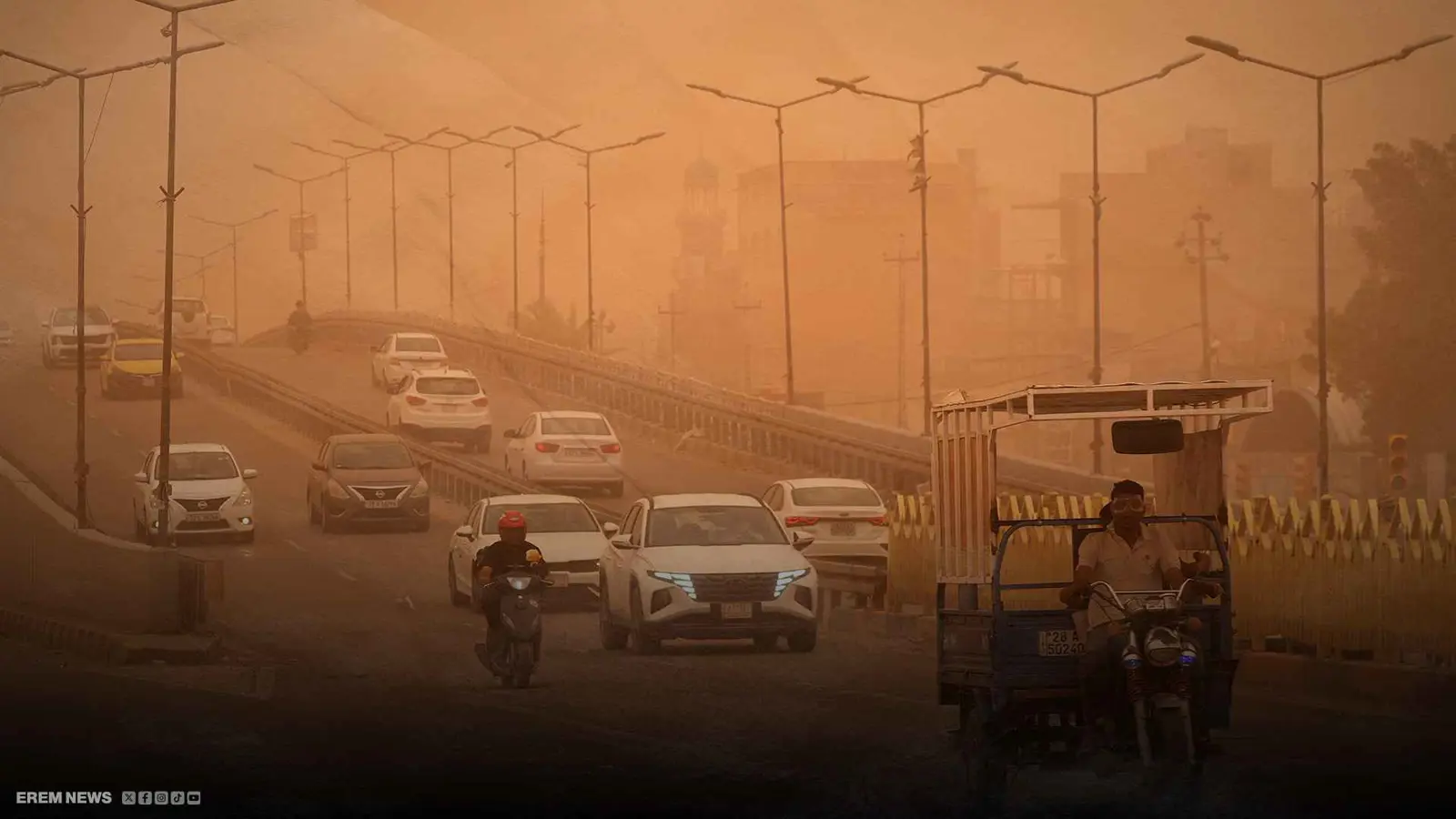 عاصفة ترابية في العراق