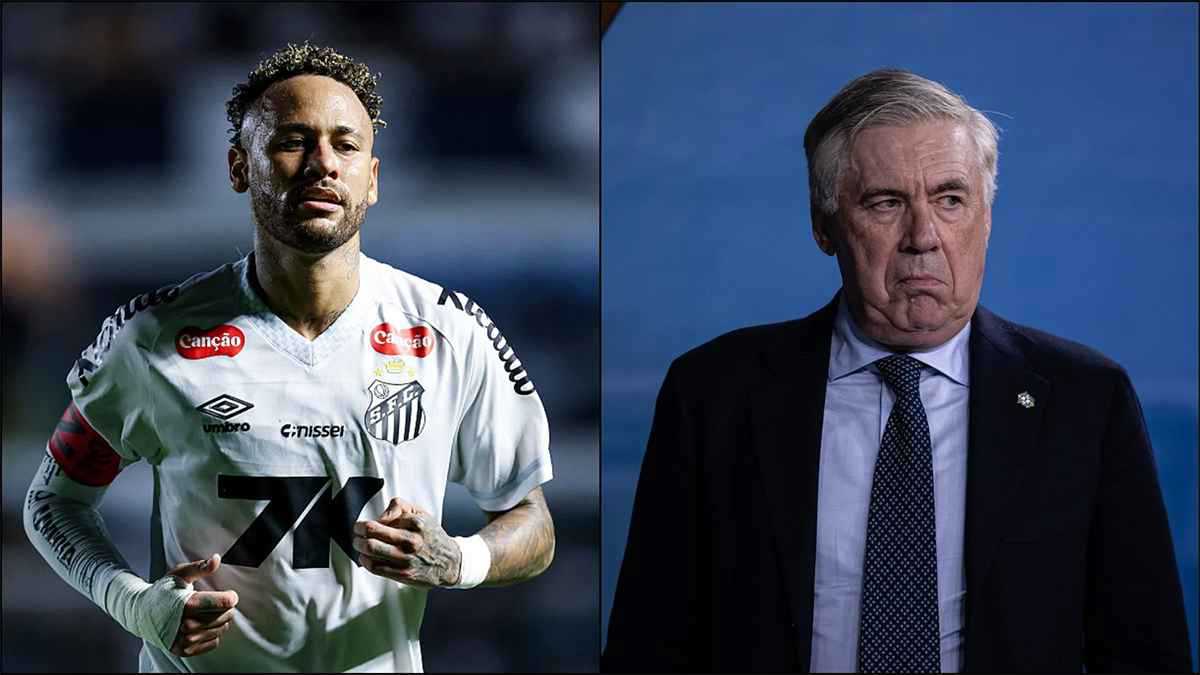 رسالة قوية من نيمار لأنشيلوتي بعد استبعاده من قائمة البرازيل 