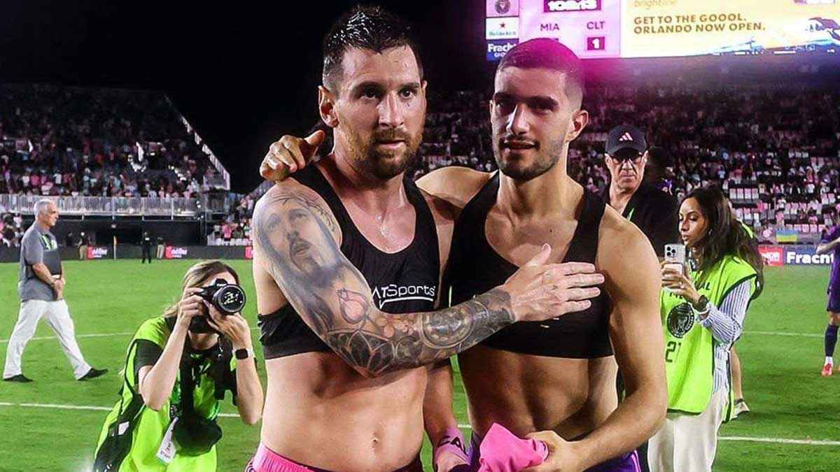 ميسي يتبادل القمصان مع لاعب إسرائيلي (فيديو وصور)