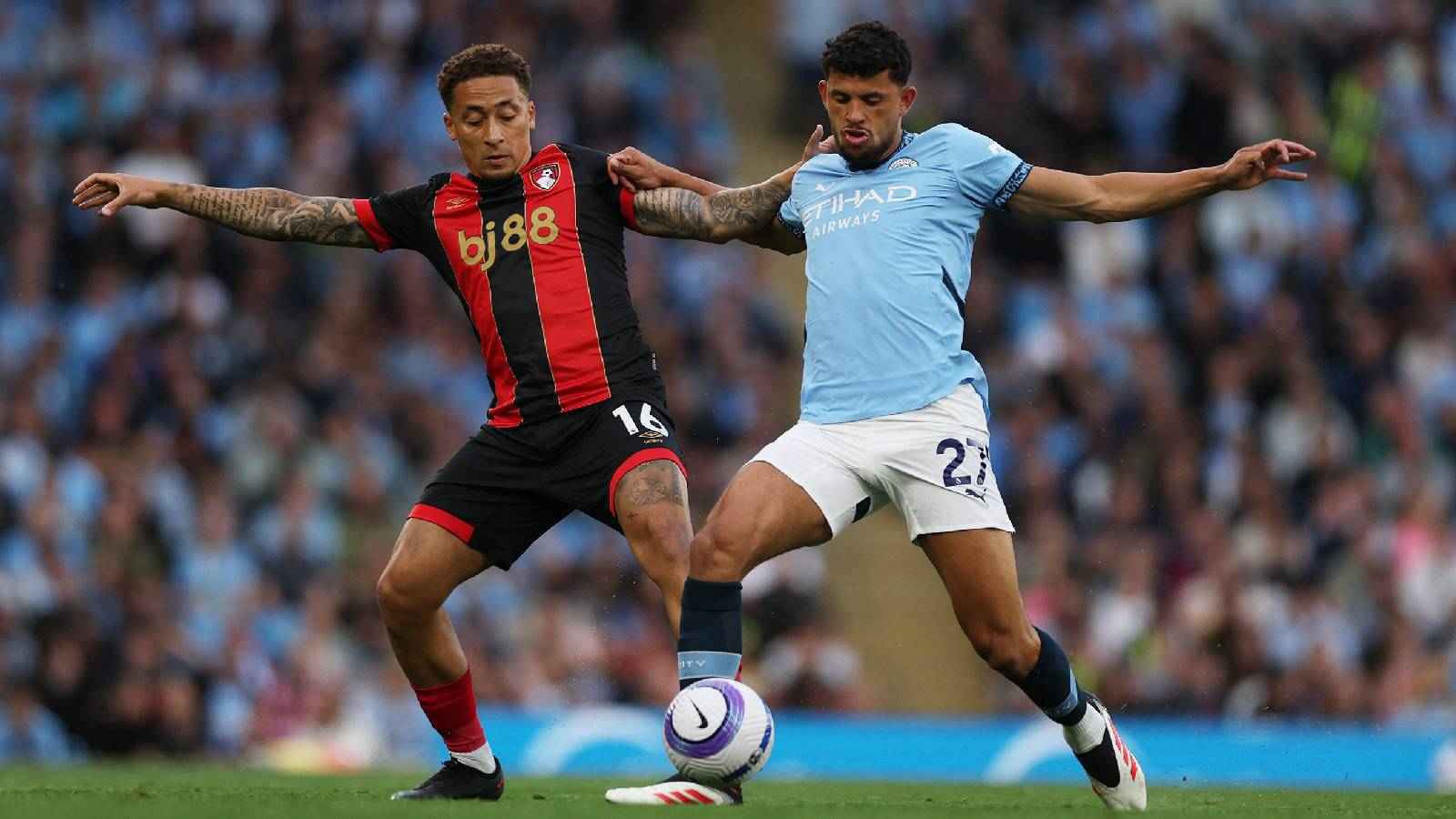 ملخص وأهداف ورجل مباراة مانشستر سيتي وبورنموث في الدوري الإنجليزي