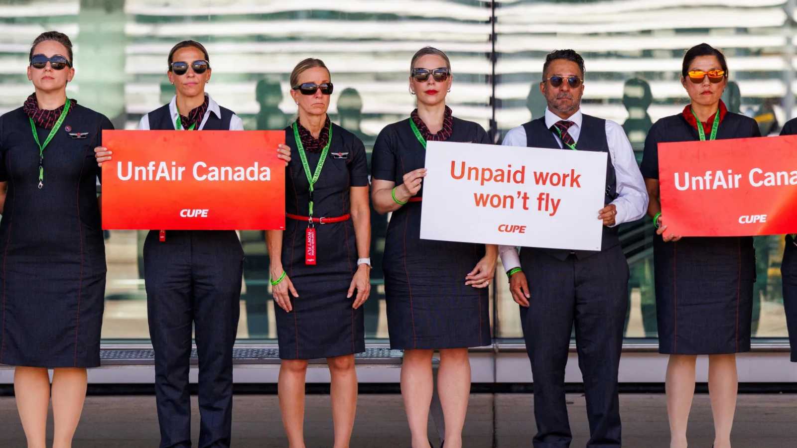 "اتفاق مبدئي" ينهي إضراب موظفي "إير كندا"