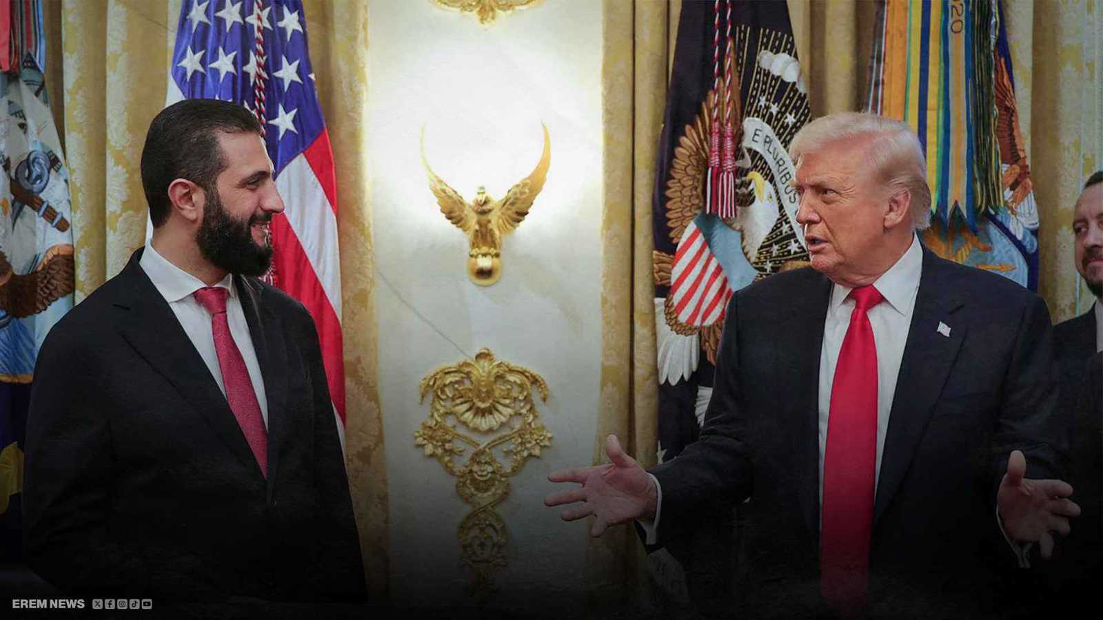 هدية رمزية.. ماذا قدم ترامب للشرع في البيت الأبيض؟