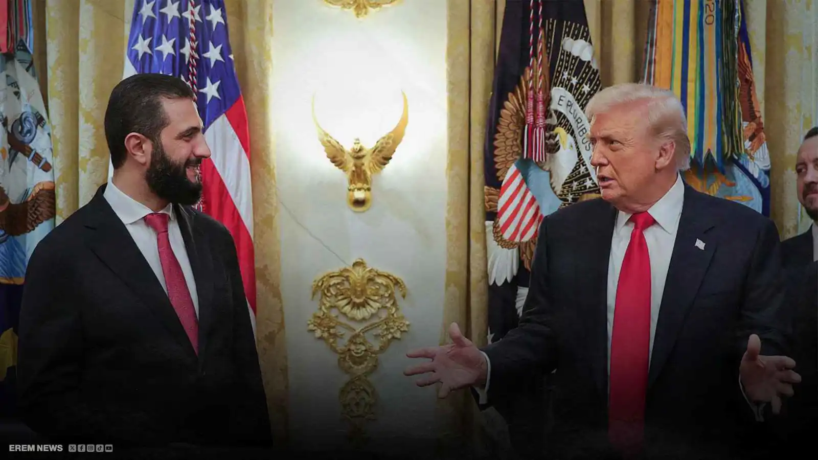 هدية رمزية.. ماذا قدم ترامب للشرع في البيت الأبيض؟