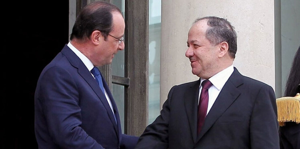 بارزاني من باريس: لا توجد معارضة دولية لفكرة استقلال كردستان