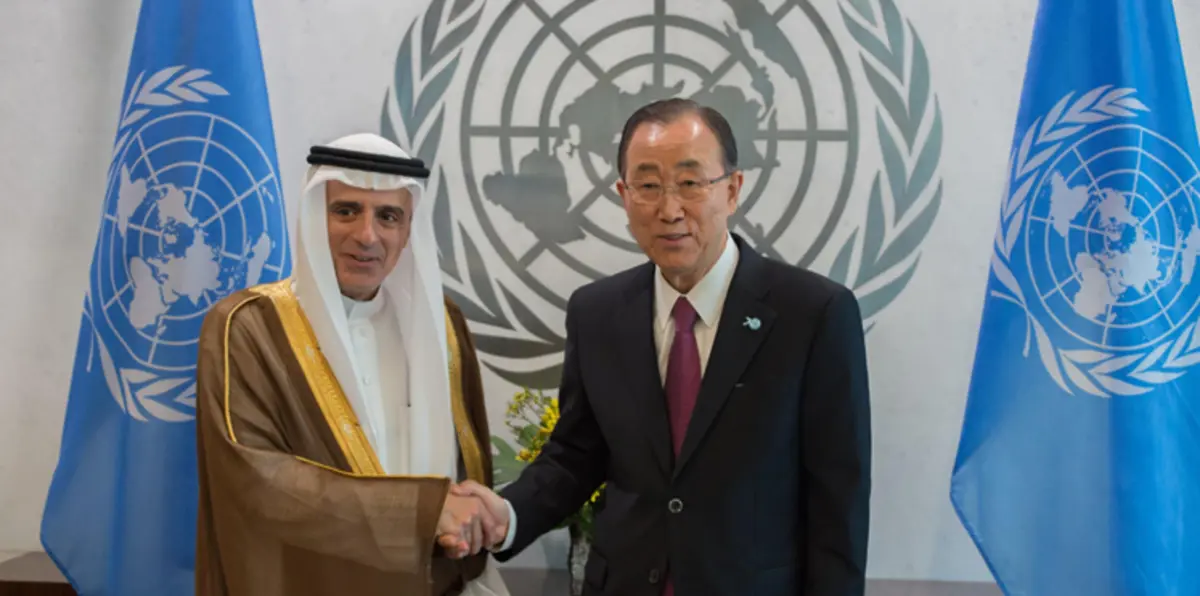 بان كي مون يؤكد للجبير ضرورة التوصل لتسوية تفاوضية لأزمة اليمن