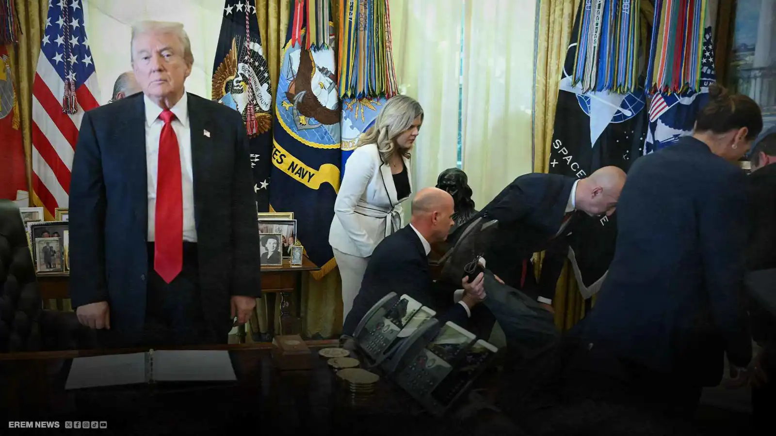 "الرجل الجليدي".. ردة فعل ترامب على "الإغماء المفاجئ" تثير الجدل