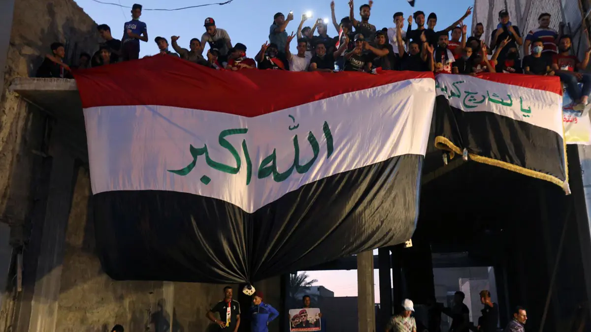 آلاف العراقيين يتوافدون لساحة التحرير رفضًا لخطاب برهم صالح