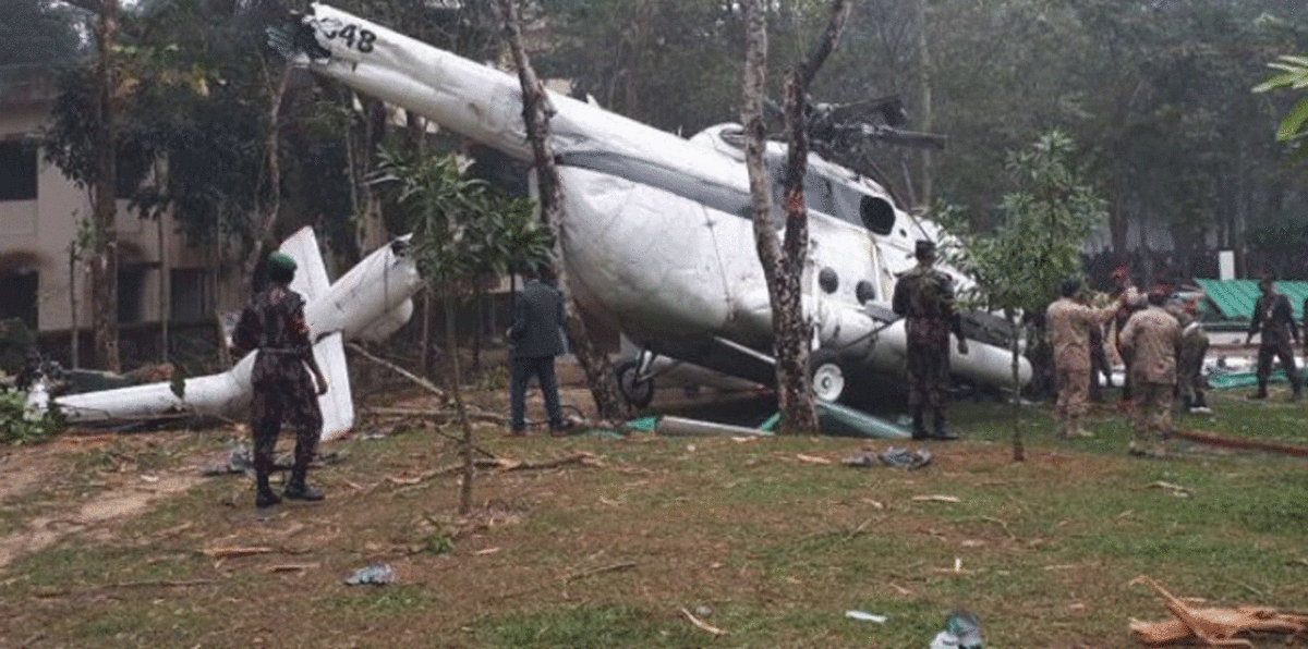 بالفيديو.. نجاة رئيس الأركان الكويتي محمد الخضر من تحطم طائرته في بنغلاديش
