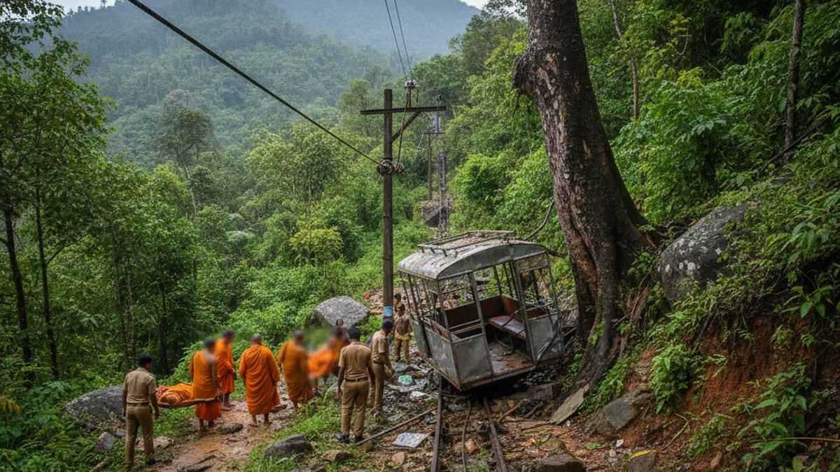 مصرع راهب ثامن بحادث تلفريك في سريلانكا