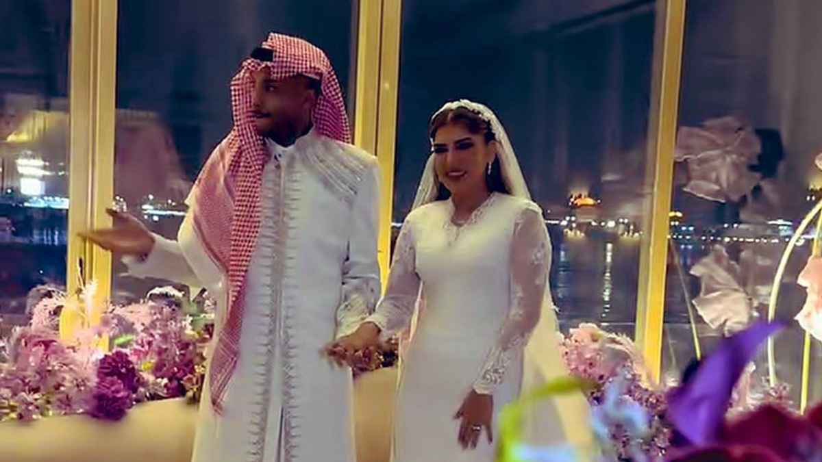 زواج نايف هزازي وهديل خان (فيديو)