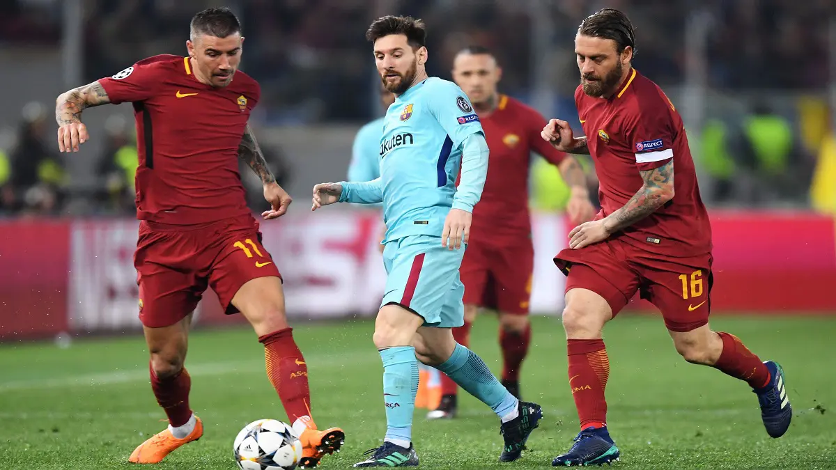 لاعبو برشلونة يريدون الانتقام من روما في دوري أبطال أوروبا